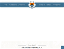 Tablet Screenshot of medicalmarijuanaoftucson.com